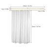 Gtouse Privacy Curtains for Room Divider, Metal Support Wall Mounted