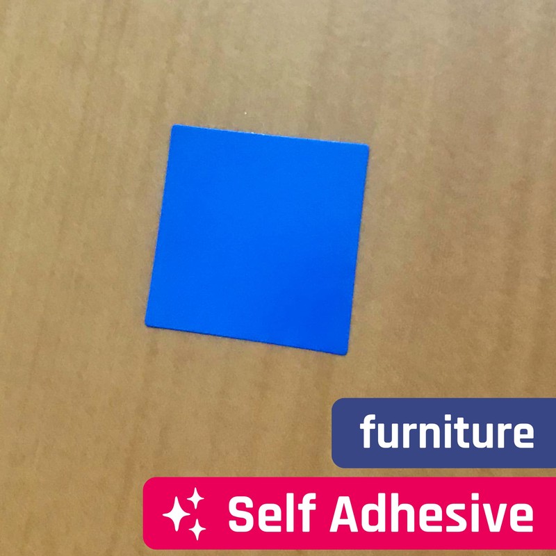 1200 Pack - 25mm Square Coloured Labels Stickers, 10 Colours