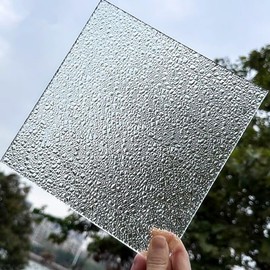 12'' Clear Acrylic Texture Background Sheet,2 PackTransparent Acrylic Wave Board for Photographer Props,Window Replacement, DIY/Jewel Display/Advertising/Decorate/Art Staffs (Gravel Grain)