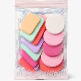 Set 10 Esponjas de Maquillaje Delgadas – Aplicación Precisa Para Base, Corrector y Polvo – Suaves y Reutilizables