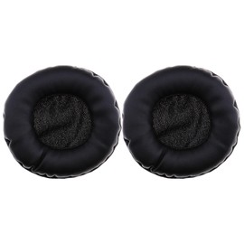 YINETTECH 1 Paar Ohrpolster Ersatz kompatibel mit Plantronics Blackwire C320 USB Kopfhörer Protein Leder Ohrpolster Ersatz Kopfhörer Pads Zubehör Schwarz