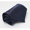 MESU Pre-Tied Kids Necktie Satin Plain Colored Tie Blue