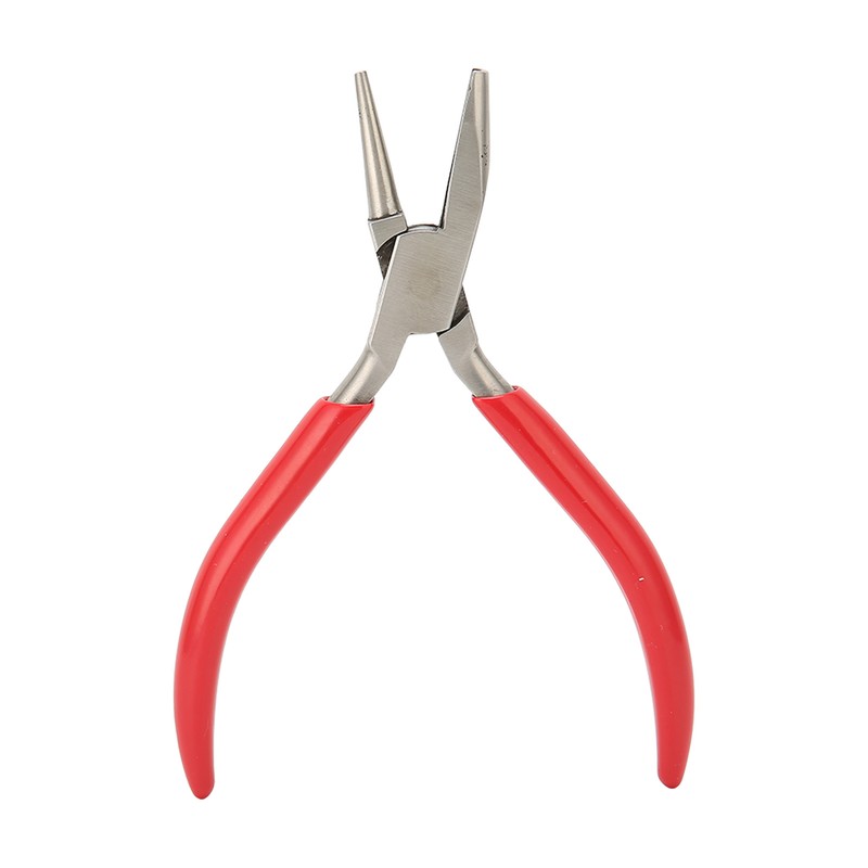 Jewelry Plier Slotted High Carbon Steel Rubber Handle Wire Bending