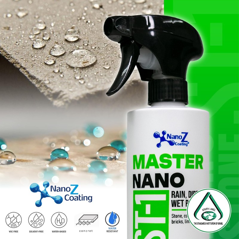 Nano Stone Sealer, Eco-Friendly Invisible Hydrophobic Water Repellent Coating for