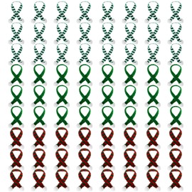 Bencailor 72 Pieces Mini Christmas Scarves for Craft Tiny Snowman Scarves 7.9 x 0.6 Inch Xmas Pet Knitted Scarf Doll Snowman Wine Bottle Scarf Accessory Holiday Christmas Decor for DIY (Classic Color)