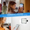 PATIKIL Thermostat Lock Box with Combination Lock, Universal Clear Thermostat