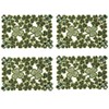 Simhomsen Embroidered Irish Clover Table Placemats for St. Patrick’s Day,