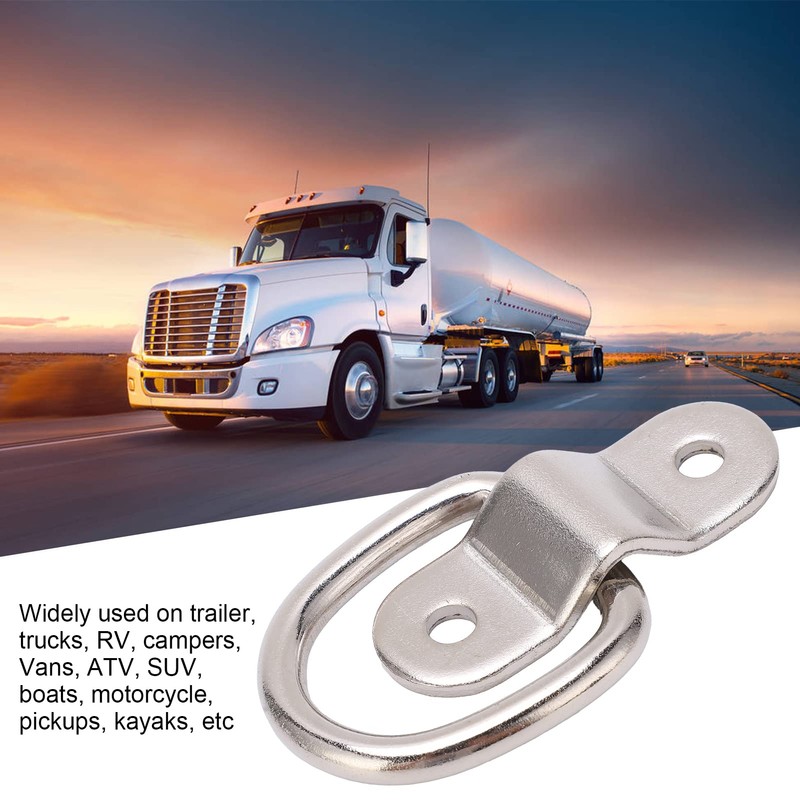 Set of 10 D-Ring Tie Downs, KIMISS Iron Tie Down