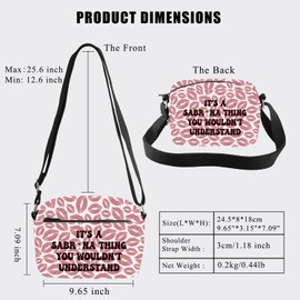 BDPWSS Singers Crossbody Bag Music Album Lover Gift Singer Concert Shoulder Bag Music Lover Tour Merchandise Singer Fan Gifts (Sabr Thing CBCA)