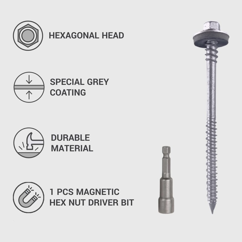 Marcopol (Pack of 20) Hex Head Self Drilling 6.4 x