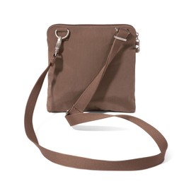 Baggallini Securtex Anti-Theft Crossbody 8.25"x8.25" Lightweight Travel Purse with RFID Card Slots Cut-Resistant Strap