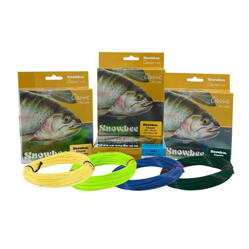 Snowbee Classic CF7FS Fast Sink Fly Line - Dark Green/Grey,