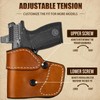 Leather Pocket Holster for S&W Bodyguard 2.0/Ruger LCP, Optic Ready,
