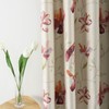VOGOL Blackout Curtains 63 Length, Purple Floral Print Thermal Insulated