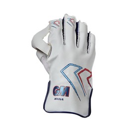 Gunn & Moore GM Cricket Wicket Keeping Keeper Gloves | Mana | PVC Faux Leather Back of Hand | Cotton Lining & Pimple Rubber Palm | Youths | 1 Pair