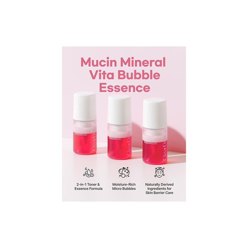 ClearDea. [ClearDea.]Mucin Mineral Vita Bubble First Essence 60ml