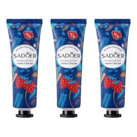 Crema Humectante Hidratante Para Manos Olor A Fresa 3 Piezas