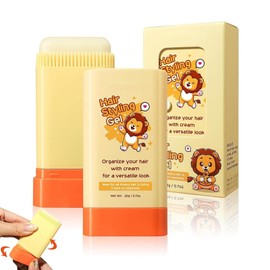 Hair Wax Stick for Kids, Kids Hair Styling Products, baby hair gel, 2-in-1 Design with Built-in Comb, Slick, for Kids Waxes, Moisturizing, Non-Greasy, Easy to Use, Compact and Portable