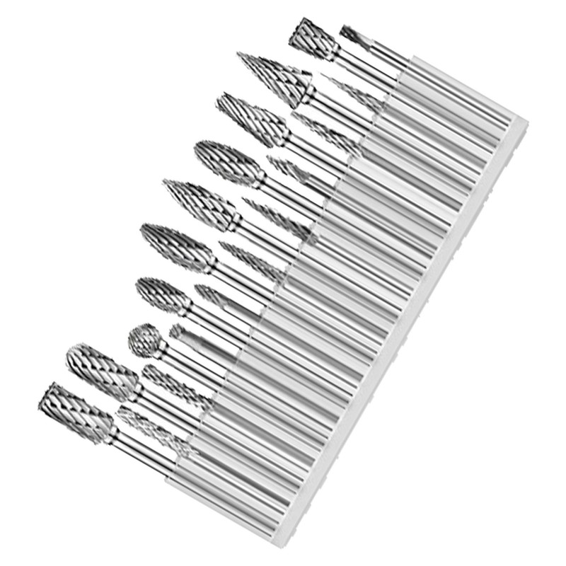 20Pcs Rotary File Burr Grinding Bit Carbide Tool Set Kit