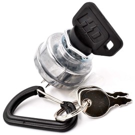HD Switch Replaces Country Clipper E-5873 E-6440 Starter Ignition Switch w/Soft-Grip Umbrella Key Upgrade - 3 Keys & Free Carabiner