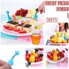 AIMALL 36 Pcs Mini Kids Animal Food Fruit Picks Forks