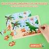 WERNNSAI Dinosaur Wooden Jigsaw Puzzles for Kids - Educational Toys