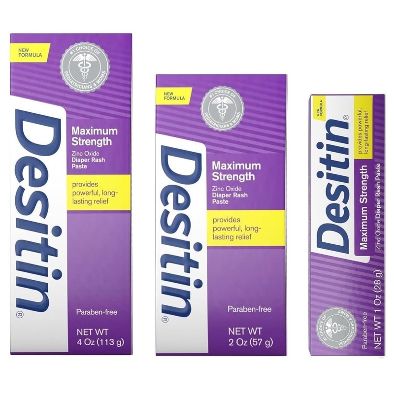 DESITIN Maximum Strength Original Diaper Rash Paste 3-Piece Variety Sizes