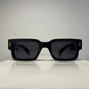 Stylish Thick Frame Square Sunglasses Unisex Black Tortoiseshell Trendy Cat