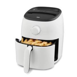 DASH Tasti-Crisp™ Express Air Fryer Oven, 2.6 Qt., White – Compact Air Fryer for Healthier Food in Minutes, Ideal for Small Spaces - Auto Shut Off, Analog, 1000-Watt