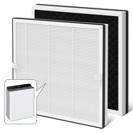 SAKEGDY 2 Pack Europa Filter Replacement, Compatible with Afloia Europa Air Purifier, 3-in-1 H13 True HEPA Filter Works for Pet Dander Odor Dust Smoke Pollen.