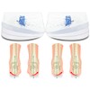 3 Layers Adjustable Supination & Pronation Correction Heel Insoles,Self-Adhesive Medial