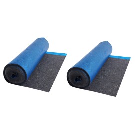 400 Sq. ft Heavy Duty Soundproof Flooring Accessories 3mm Laminate Flooring Padding with Vapor Barrier Fiber+PE Film AttachementMaterials: Recycled Fiber, number of volumes: 2