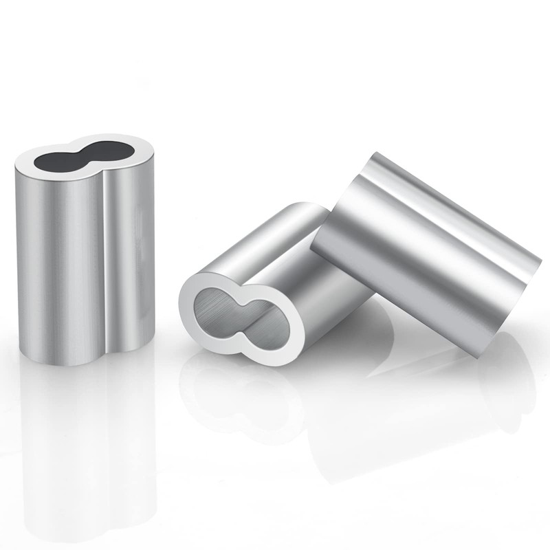 1/4'' (6 mm) Aluminum Crimping Loop Sleeves 30 pcs, Cable