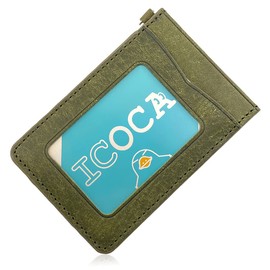 Koudou Pueblo Leather, Men’s Pass Case, 0.1 inches (0.4 cm), Thin, Genuine Leather, Italian Leather, 02.oliva