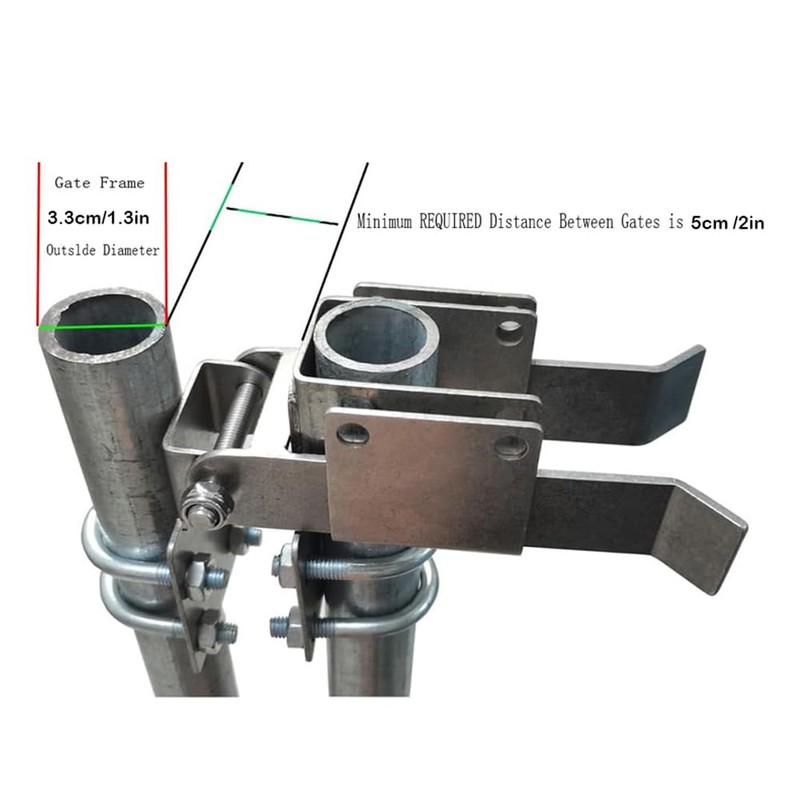 Chain Link Residential Strong Arm Double Gate Latch,Use This Double