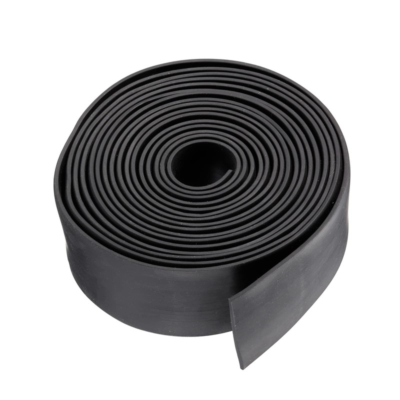 sourcing map Neoprene Rubber Sheet Rolls 3mm(T) x45mm(W) x2m(L), Solid