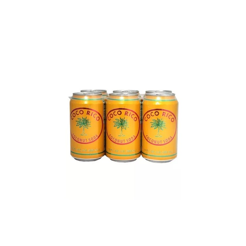 Coco Rico Coconut Soda 12oz can (6pack)