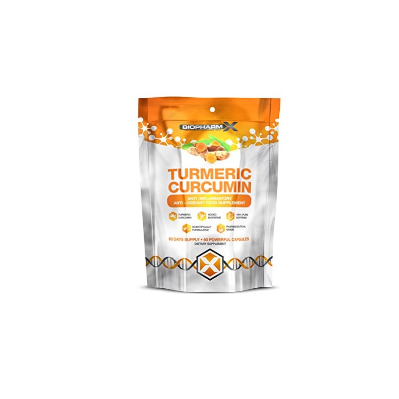 Turmeric Curcumin Capsules 14,000MG (+ Bioperine) 100% Pure Certified, 100%