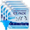 Omoojee Reusable Ice Packs for Cooler, 4 Pack Freezer Ice