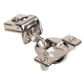 Grass 02910A-15 TEC 864 Soft Close Hinge, 1-1/4" (31.75mm) Overlay for Face Frame Cabinets, Wrap Around Mount, 108 Degree Opening, Press in Dowel, 45mm Screw Hole Pattern, Nickel Plated, G02910A-15