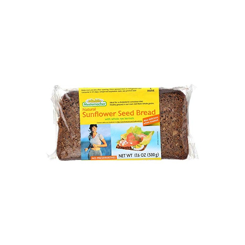 Mestemacher Bread Bread - Sunflower Seed - 17.6 oz -