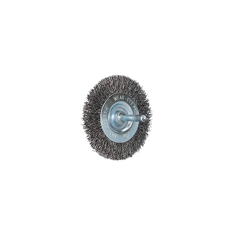 BRILLIANT TOOLS BT103107 Disc Brush, Diameter 75 mm with 6