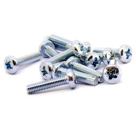 M6 (6mm x 25mm) Pozi Pan Machine Screw (Bolt) - Steel (Pack of 20)