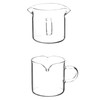 QWORK Double Spouts Espresso Shot Glass Cup Without Scale, 2