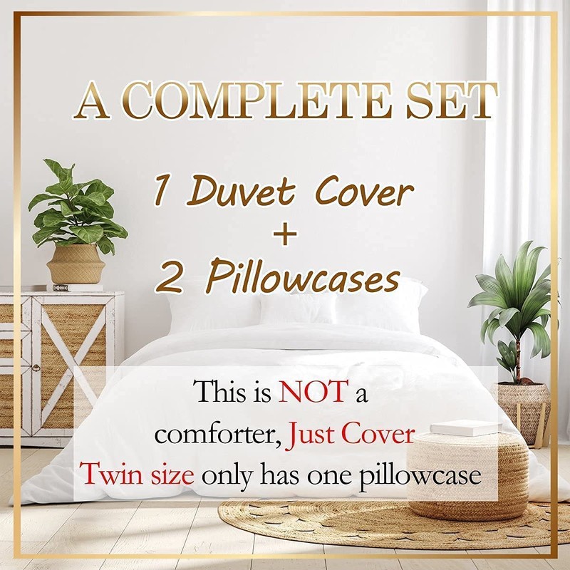 Manfei Fire Truck Duvet Cover Set Single Size, Red Fire