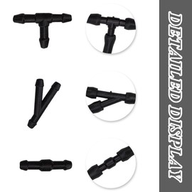 Universal Windscreen Washer System, Automotive Hose, Wiper Hose Repair, Windscreen Washer Hose Repair Kit, Universal Plug for Windscreen Wiper Hose, Pack of 18