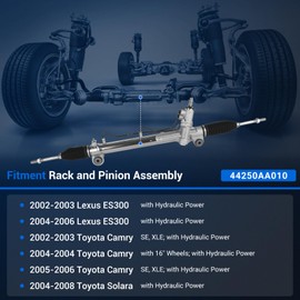 Autoround 44250AA010 Hydraulic Power Steering Rack and Pinion Compatible with Toyota Camry 2002-2006, Solara 2004-2008 & Lexus ES300 2002-2003, ES330 2004-2006