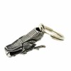 Silver One White Metal Dragon Catcher Keychain Men's M1 Japanese