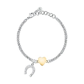Morellato Passioni Woman Capsule Collection SAUN25 Steel Bracelet with Crystals, Alloy Steel