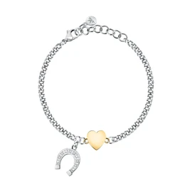 Morellato Passioni Woman Capsule Collection SAUN25 Steel Bracelet with Crystals, Alloy Steel